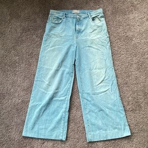 Everlane Summer wide leg Jean, 32, light wash